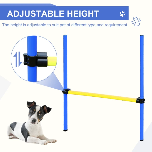 Alt view image 4 of 6 - Competitive Dog Agility Training Kit Obstacle Course Equipment, Blue, Polyester, Pet Beds Furniture
