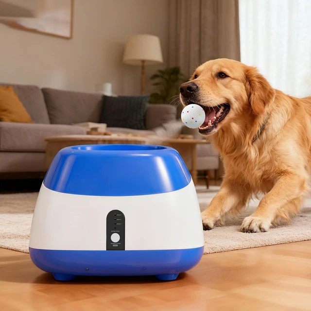 Alt view image 2 of 7 - Paw Hut Automatic Dog Ball Launcher, Rechargeable Dog Ball Thrower with Remote Control Adjustable Distance 40 ft 60 ft