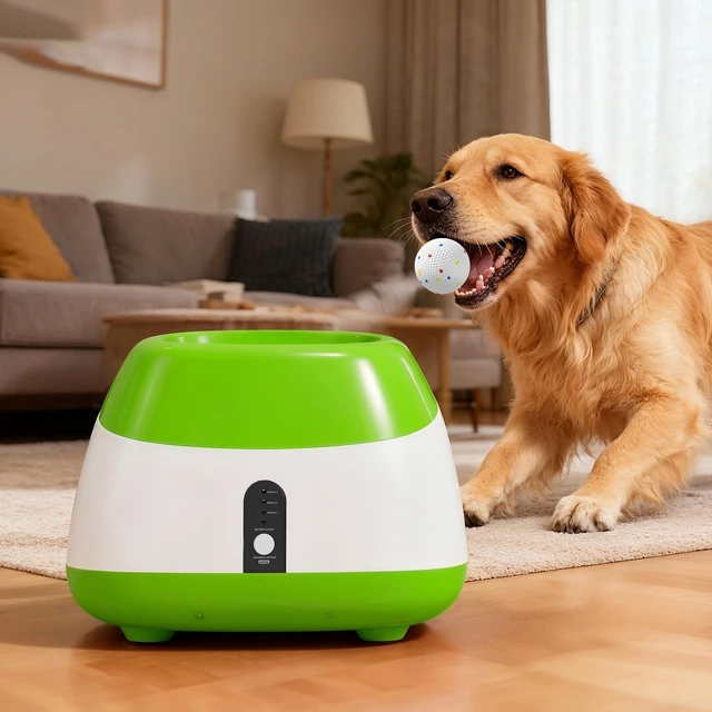 Alt view image 2 of 7 - Paw Hut Automatic Dog Ball Launcher, Rechargeable Dog Ball Thrower with Remote Control Adjustable Distance 40 ft 60 ft