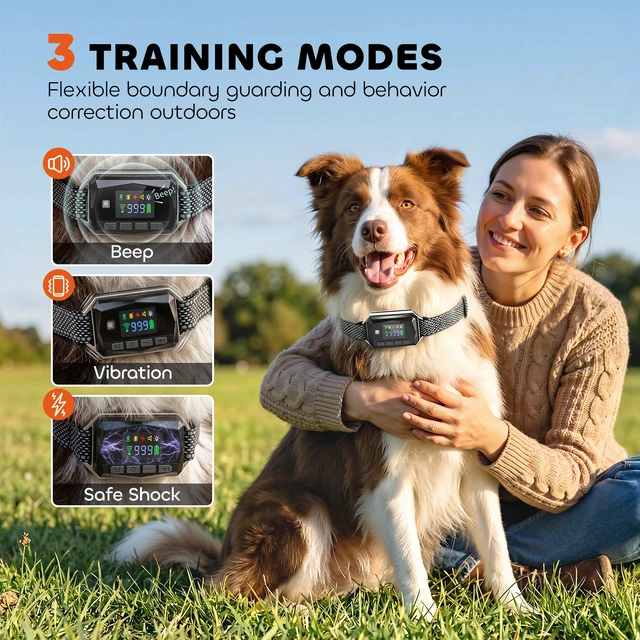 Alt view image 5 of 7 - Paw Hut Dog Shock Collar, 3278 ft Dog Training Collar with Remote Control for Small Medium Large Breeds Rechargeable
