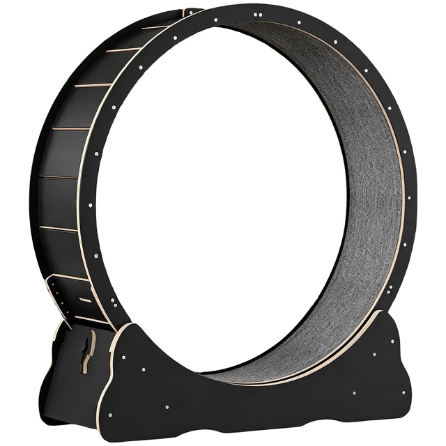 Alt view image 7 of 7 - Cat Wheel, Large Cat Treadmill for Indoor Pets Cats Exercise Running Wheel with Detachable Carpet Quiet and Suitable