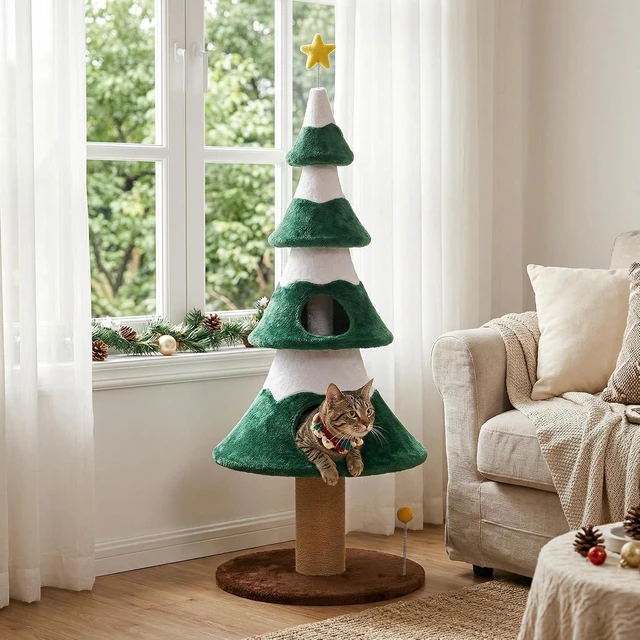 Main image of 62 Inch Cat Tree, Cat Tower with Heavy Duty Base and Scratching Posts Level Plant Like Furniture Sisal Scratcher
