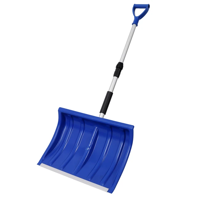 Alt view image 4 of 7 - Portable Adjustable Height Snow Shovel with Grip Handle, 19 Inch Blade Snow Shovel for Driveway Car and Sand Mud