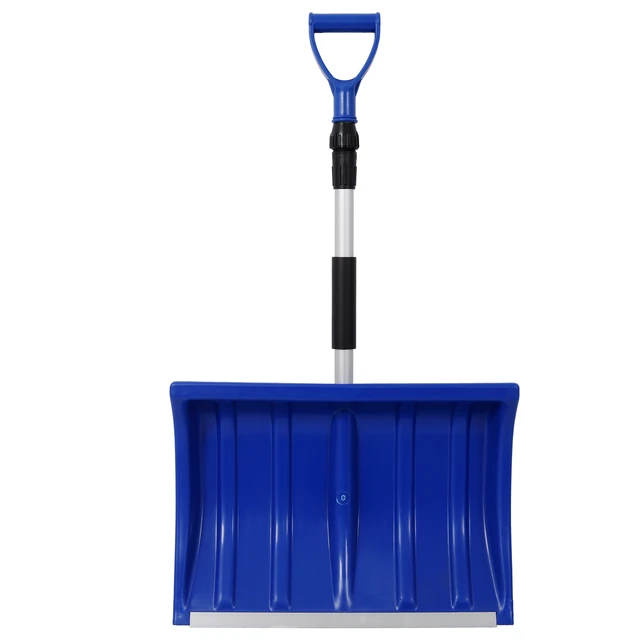 Alt view image 2 of 7 - Portable Adjustable Height Snow Shovel with Grip Handle, 19 Inch Blade Snow Shovel for Driveway Car and Sand Mud