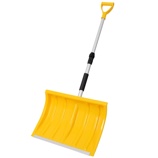 Alt view image 4 of 7 - Portable Adjustable Height Snow Shovel with Grip Handle, 19 Inch Blade Snow Shovel for Driveway Car and Sand Mud