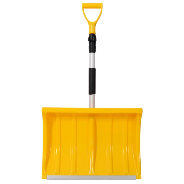 Alt view image 3 of 7 - Portable Adjustable Height Snow Shovel with Grip Handle, 19 Inch Blade Snow Shovel for Driveway Car and Sand Mud