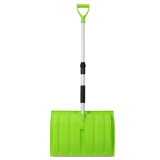 Alt view image 3 of 7 - Portable Adjustable Height Snow Shovel with Grip Handle, 19 Inch Blade Snow Shovel for Driveway Car and Sand Mud
