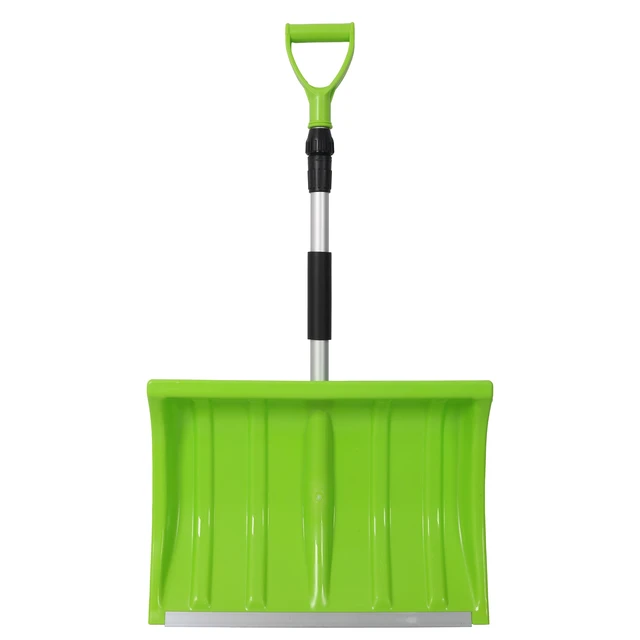 Alt view image 2 of 7 - Portable Adjustable Height Snow Shovel with Grip Handle, 19 Inch Blade Snow Shovel for Driveway Car and Sand Mud