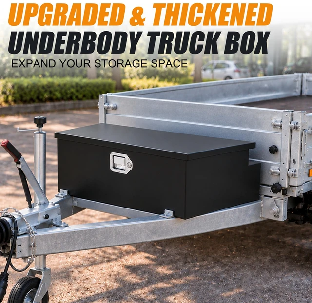Alt view image 5 of 6 - Inchx16.5 Inchx11.5 Inch Steel Trailer Tongue Box, Black, Tool Boxes