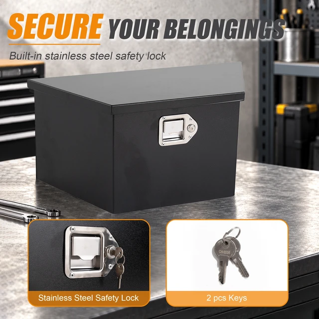 Alt view image 5 of 5 - Inch Steel Trailer Tongue Box, Black, Tool Boxes