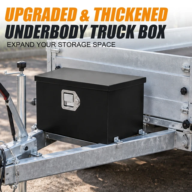 Alt view image 3 of 5 - Inch Steel Trailer Tongue Box, Black, Tool Boxes