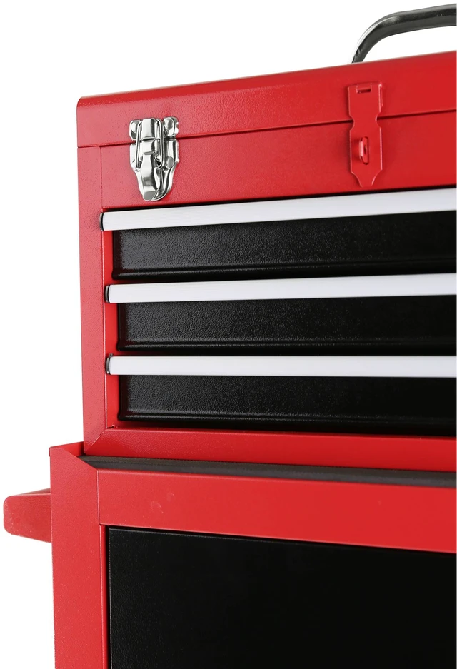 Alt view image 3 of 7 - 3 Drawer Rolling Tool Chest with Wheels, Tool Chest with Large Storage Cabinet and Adjustable Shelf Removable Portable