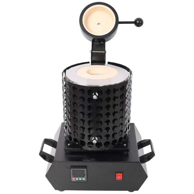 Alt view image 7 of 7 - Melting Furnace, 1 Electric Digital Smelting Furnace Pid Smelter Kiln Kit Casting Refining Jewelry Precious Metals