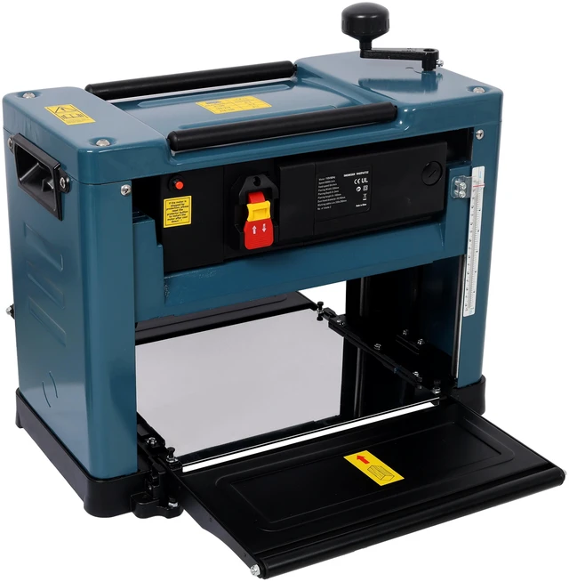 Main image of 13 Inch Benchtop Thickness Planer, High Power Planer Dust Port Rpm Motor for Woodworking Projects Color, Black Blue