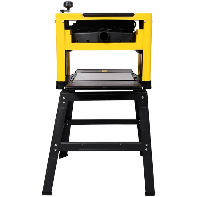 Alt view image 5 of 7 - 13 Inch Benchtop Thickness Planer with Stand, High Power Planer Dust Port Rpm Motor for Woodworking Projects, Yellow