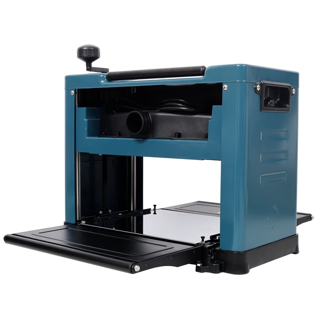 Alt view image 6 of 7 - 13 Inch Benchtop Thickness Planer, High Power Planer Dust Port Rpm Motor for Woodworking Projects Color, Black Blue