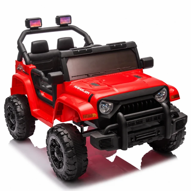 Alt view image 6 of 7 - Kids Ride Electric Car Parents Control, Dual Drive Four Wheel Suspension with Music Bluetooth USB with Headlights