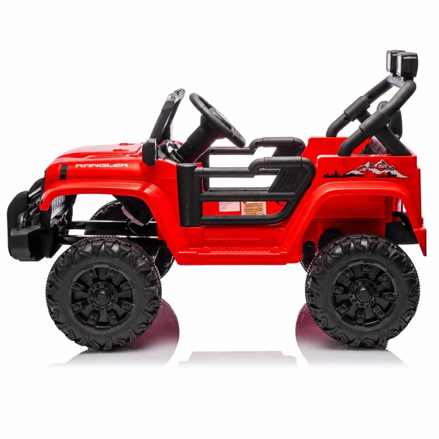Alt view image 7 of 7 - Kids Ride Electric Car Parents Control, Dual Drive Four Wheel Suspension with Music Bluetooth USB with Headlights