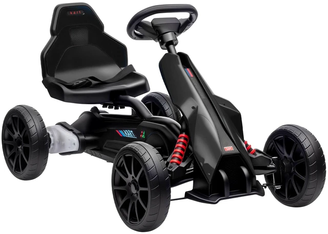 Main image of Electric Kart for Kids, Outdoor Ride Toy Battery Powered with Tires Speeds Adjustable Seat Safety Belt Forward