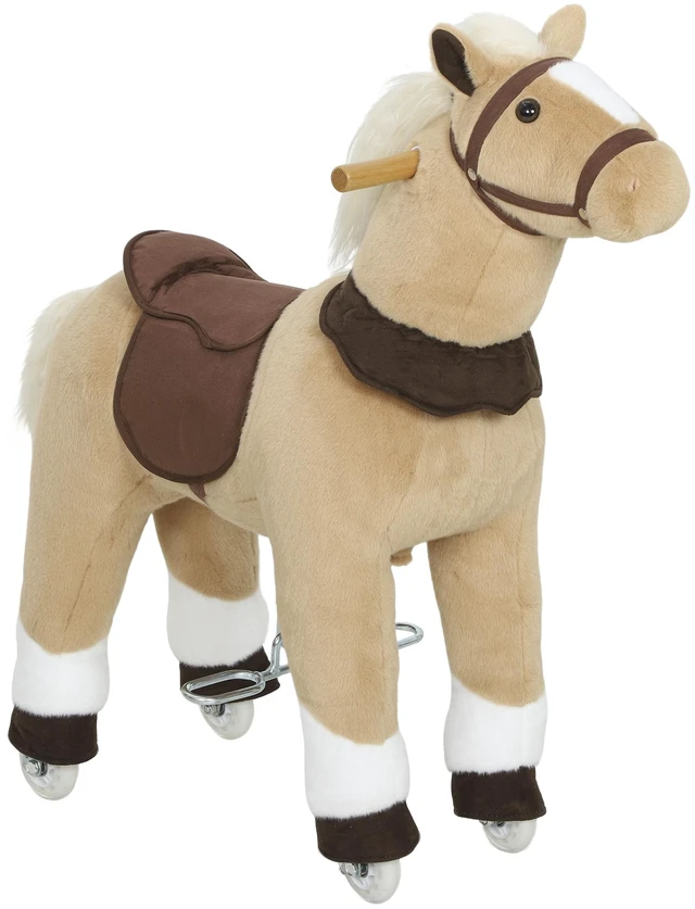 Main image of Ride Horse for Kids 3 Years, 31.5 Inch Height Riding Pony Walking Horse Animal with Rolling Wheels for Active Play
