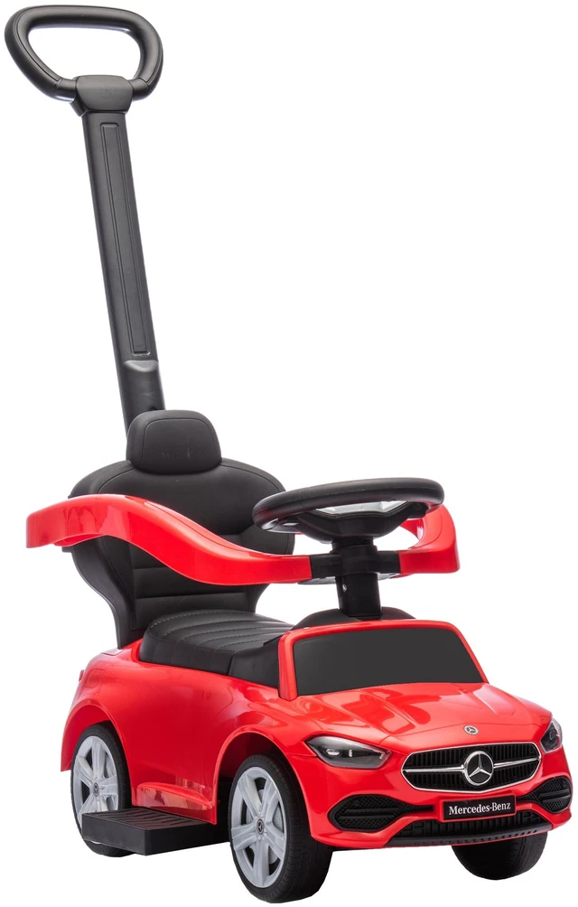Main image of Mercedes Benz Class Licensed Ride Push Car, Baby Stroller Walking Car with Parent Control Handle Safety Guardrail Horn