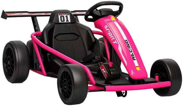 Main image of Electric Kart for Kids, Mph Drift Kart with Dual Motors Nylon Tires Outdoor 7ah Battery Powered Ride Toy with Soft