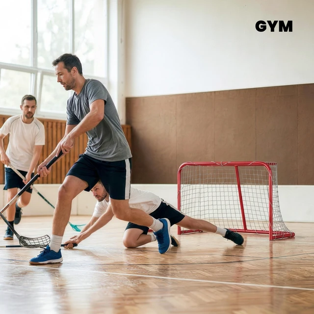 Alt view image 4 of 7 - 3 Mini Hockey Goal, Easy Setup Hockey Net with Metal Frame Lightweight and Portable Indoor and Outdoor Training