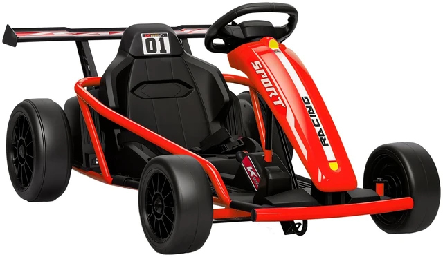 Main image of Electric Kart for Kids, Mph Drift Kart with Dual Motors Nylon Tires Outdoor 7ah Battery Powered Ride Toy with Soft