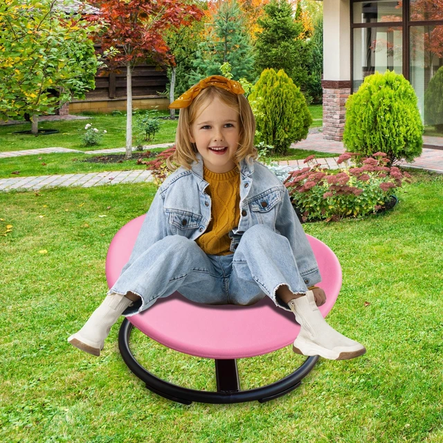 Alt view image 4 of 7 - Sensory Spinning Chair for Autistic Kids, Swivel Chair Sensory Toys Gifts for Toddlers with Sit and Spin Toys Training