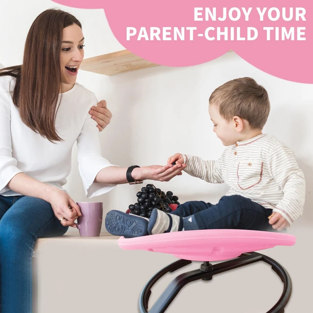 Alt view image 6 of 7 - Sensory Spinning Chair for Autistic Kids, Swivel Chair Sensory Toys Gifts for Toddlers with Sit and Spin Toys Training