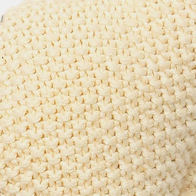 Alt view image 5 of 5 - Handmade Cotton Knitted Soft Seahorse Toy, Off White, Soft Play