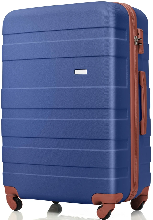 Alt view image 7 of 7 - 4 Piece Luggage Set 20 in Carry, 28 in Checked Suitcase with TSA Lock Travel Duffel Bag Wet Dry Toiletry Bag, Navy