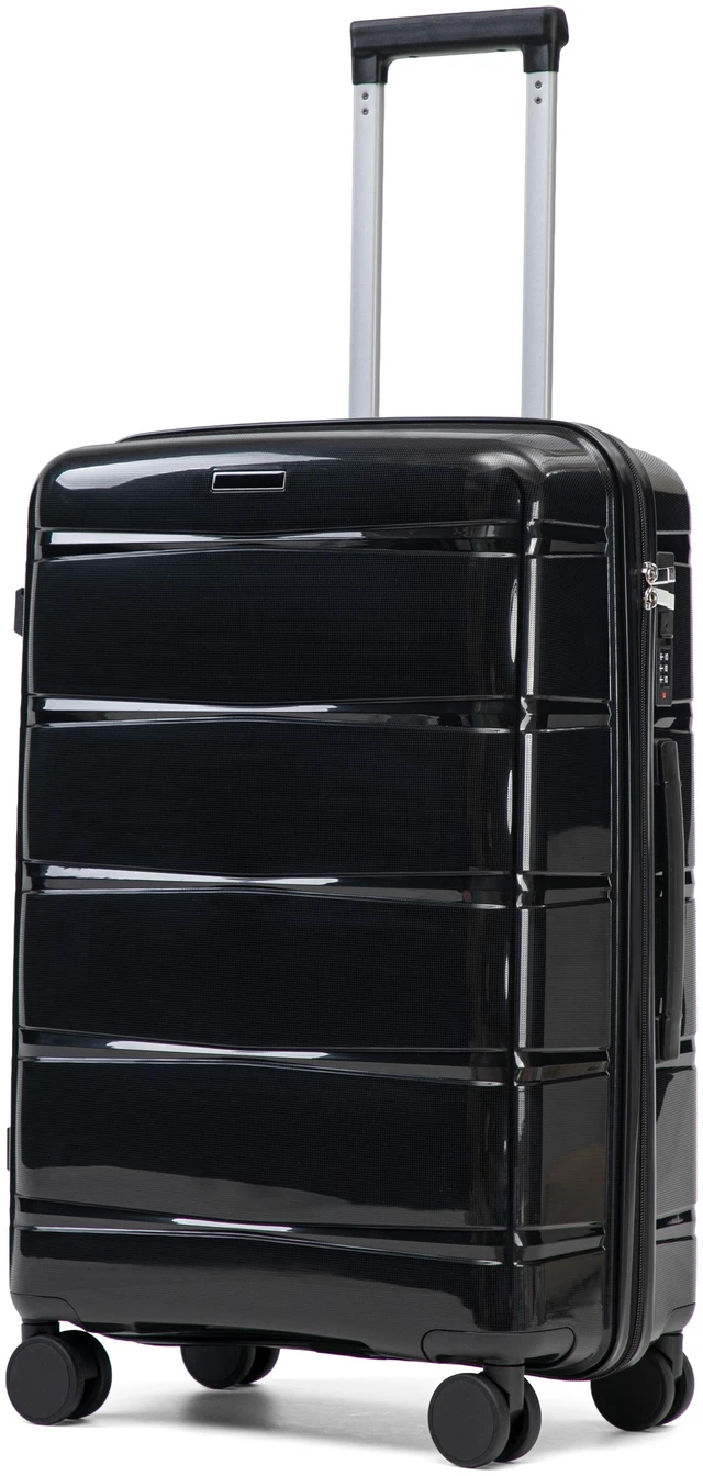 Main image of 24 Inch Suitcase with Side Hook and Side Handle, Iron Telescopic Handle Spinner Wheels and Combination Lock Hard Shell