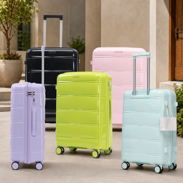 Alt view image 3 of 7 - 28 Inch Large Capacity Suitcase with Side Hook and Handle, Iron Telescopic Pull Rod Spinner Wheels and Combination Lock