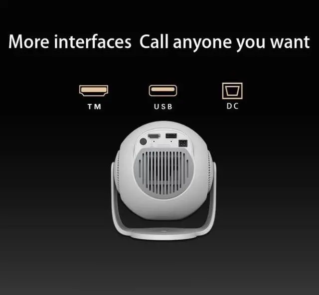 Alt view image 7 of 7 - Mini Projector, Projector, Mini Projector 1080P Full HD, 480 ANSI Lumens, Android 14 System, 8K Decoding, WiFi 6 Bluetooth 5.4, Automatic Keystone Correction, 180° Rotation, Projector 4K Home Cinema