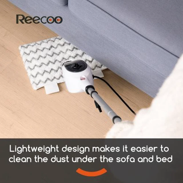 Alt view image 4 of 7 - Steam Mops for Floor Cleaning, Unique Double-Sided Flip Design, 15 Seconds Fast Heating 10-in-1 Steam Cleaner for Kitchen, Living Room Wood Floor Tile Cleaning