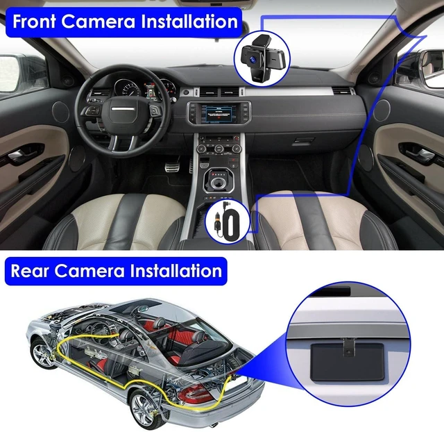 Alt view image 4 of 7 - 1080P FHD 3 Channel WiFi Dash Cam 170° Wide Angle Triple Car Camera With IR Night G-Sensor Motion Detection Loop Recording App Control Support 128G