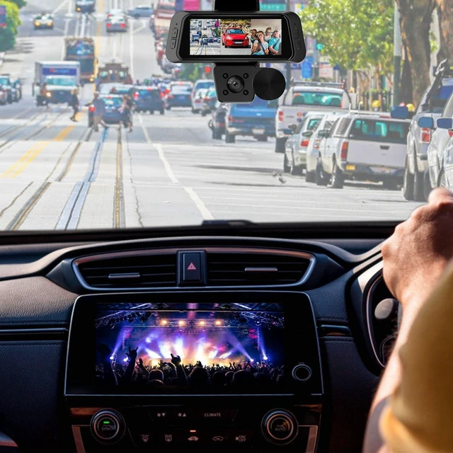 Alt view image 5 of 7 - 1080P FHD 3 Channel WiFi Dash Cam 170° Wide Angle Triple Car Camera With IR Night G-Sensor Motion Detection Loop Recording App Control Support 128G