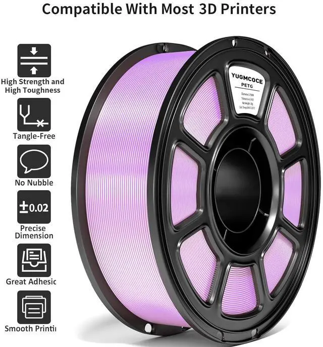 Alt view image 2 of 7 - High Speed PETG+ 3D Printer Filament 1.75 mm