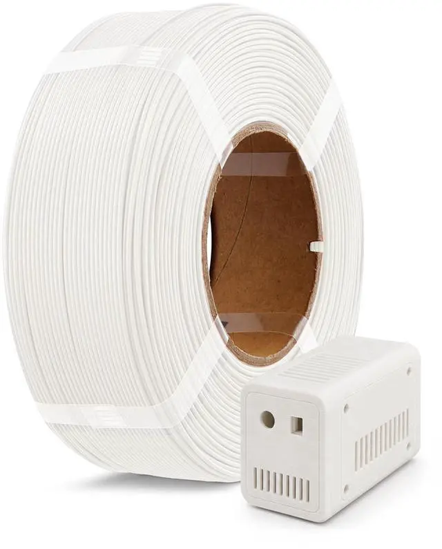Main image of High Speed Refill PLA+ 3D Printer Filament 1.75mm, Upgraded Rapid PLA 2.0 with Enhanced Toughness & Stability, 1kg (2.2lb) Refilament for Bambu Lab (White)