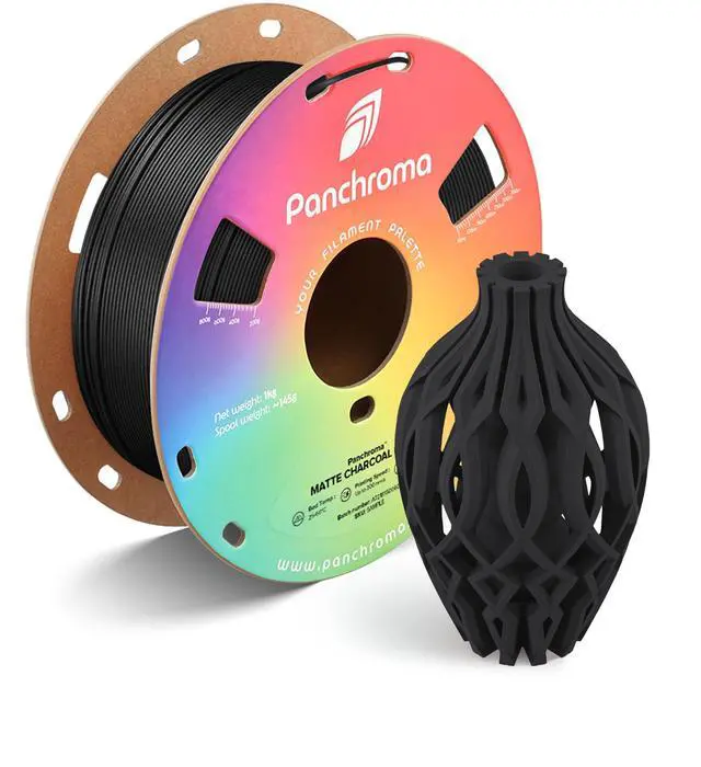 Main image of Panchroma Matte PLA Filament 1.75mm, 1kg, Charcoal Black