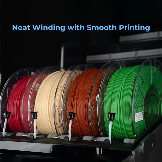 Alt view image 7 of 7 - Hyper PLA Filament 1.75mm, RFID 3D Printer Filament for High-Speed Printing up to 600mm/s, ±0.03mm Accuracy, 1KG/Spool (2.2lbs), 3D Printing Filament for Most 3D Printers (Black)