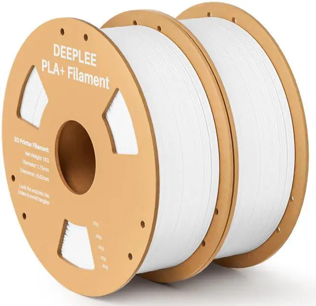 Main image of PLA+ 1.75mm 3D Printer Filament, PLA Plus with Dimensional Accuracy +/- 0.02mm, Higher Strength and Toughness, Neatly Wound, No Clogging, Fits for Most FDM 3D Printers, 2KG White