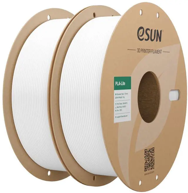 Main image of PLA Filament 1.75mm, High Toughness 3D Printer Filament Upgraded PLA Filament, Dimensional Accuracy +/- 0.03mm, 1KG per Spool, 2 Spools 3D Printing Filament, Cold White