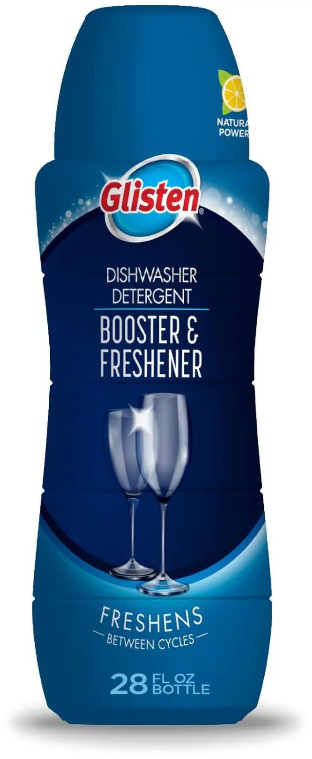 Main image of Dishwasher Detergent Booster & Freshener, Lemon Scent, 28 oz Bottle