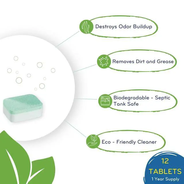 Alt view image 3 of 7 - Dishwasher Cleaner - 12 Tablets - 12 Month Supply - Unscented