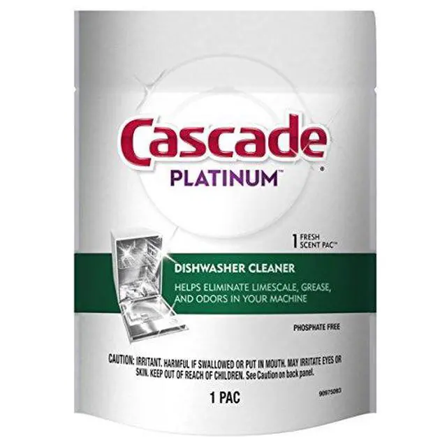 Alt view image 2 of 5 - Platinum Dishwasher Cleaner Pods Fresh Scent, 1 Count (8 Pack)