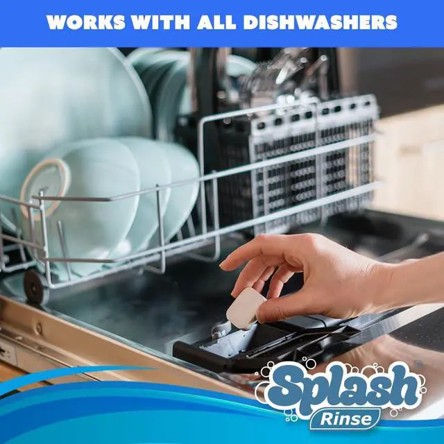 Alt view image 3 of 6 - Splash Rinse Dishwasher Cleaner Tablets - Deep Cleaning For All Dishwasher Machine Models