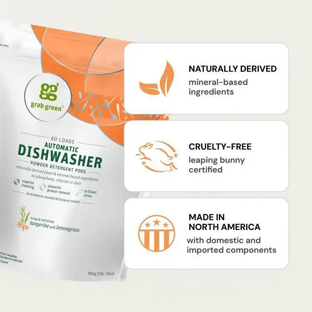 Alt view image 3 of 7 - Dishwasher Pods, 24 Count, Tangerine with Lemongrass
