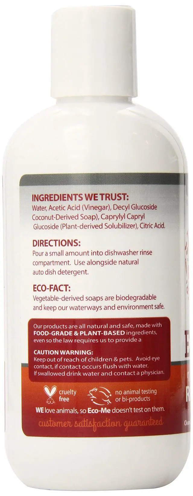Alt view image 3 of 5 - Auto Dish Rinse Aid, Clear, Fragrance Free, 8 Fl Oz